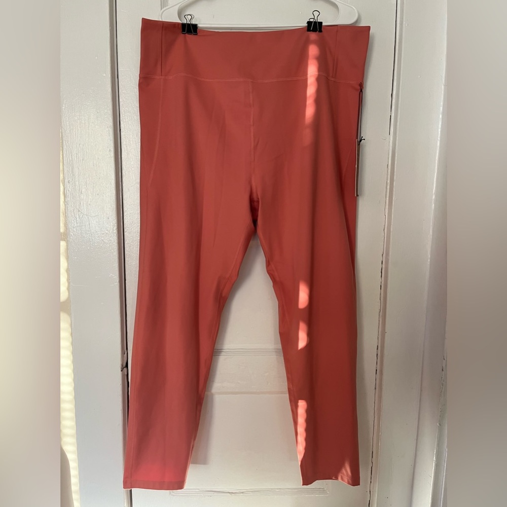NWT Girlfriend Collective Salmon Pink Leggings sz 6X